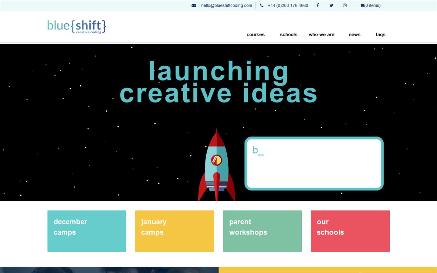 Blueshift Coding Ltd Website