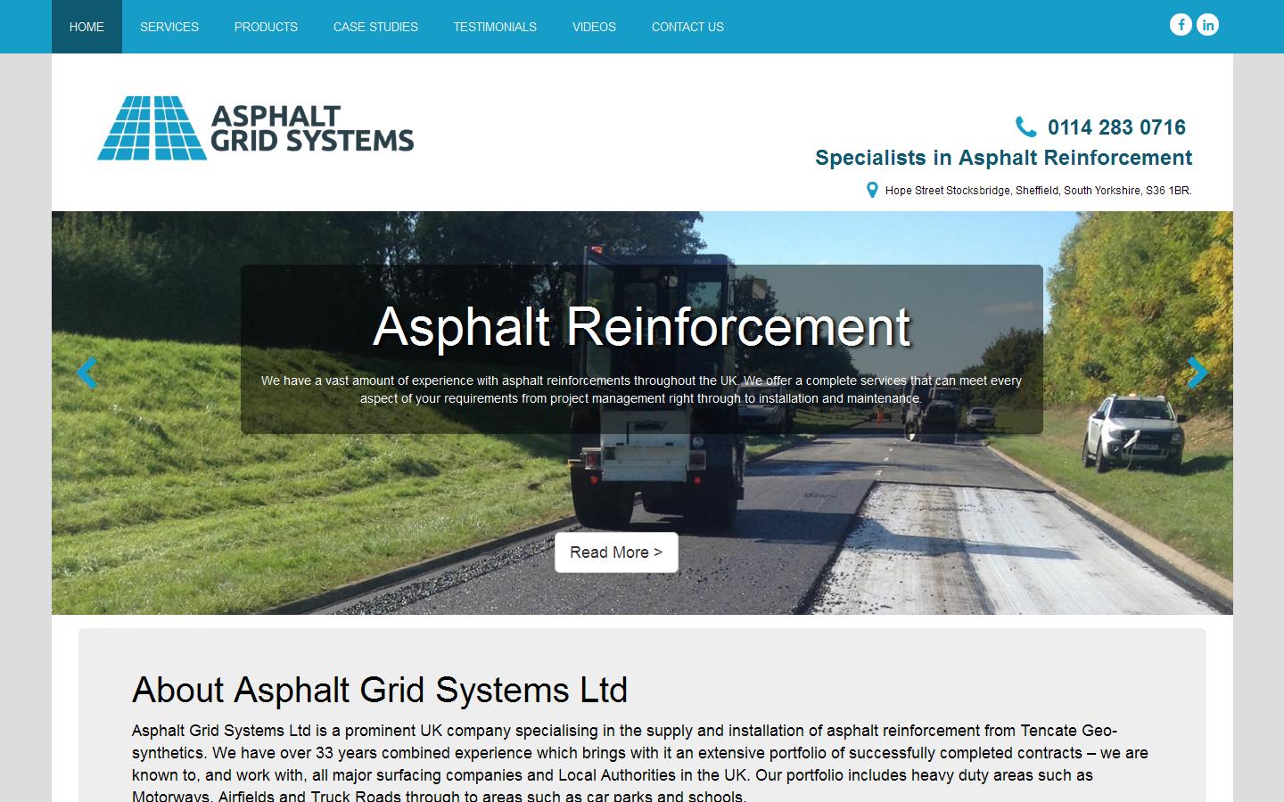 Asphalt Grid Systems Ltd Website