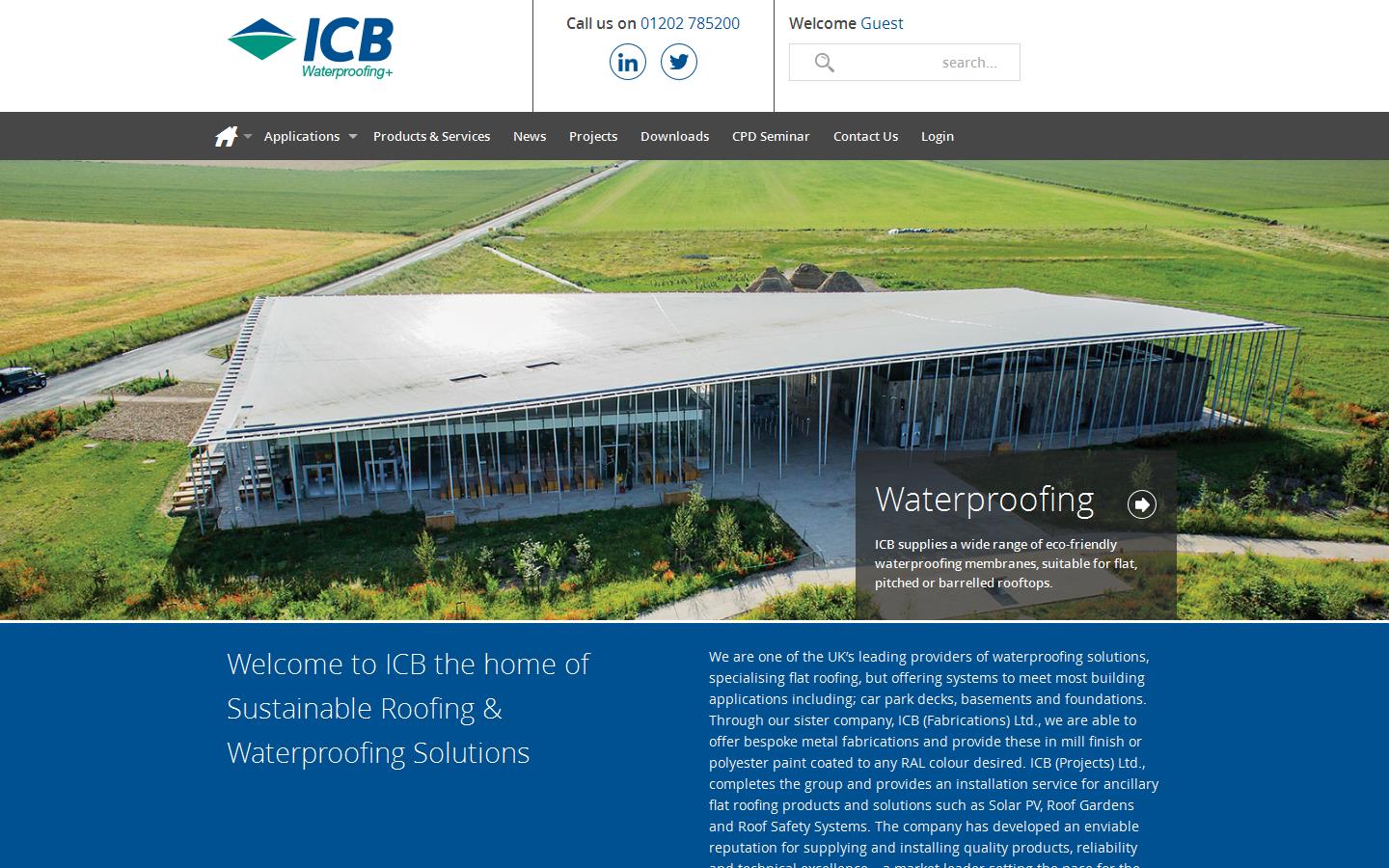 ICB Waterproofing Ltd Website