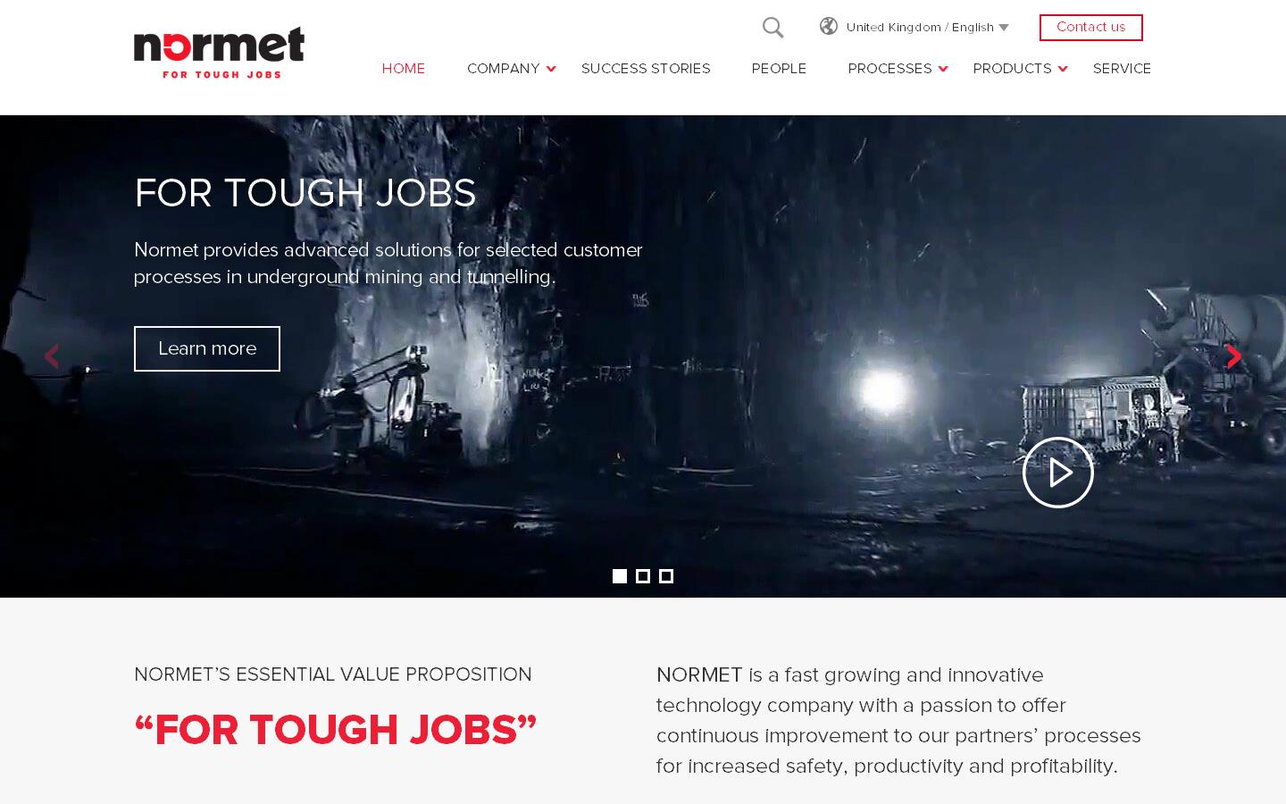 NORMET UK LTD Website