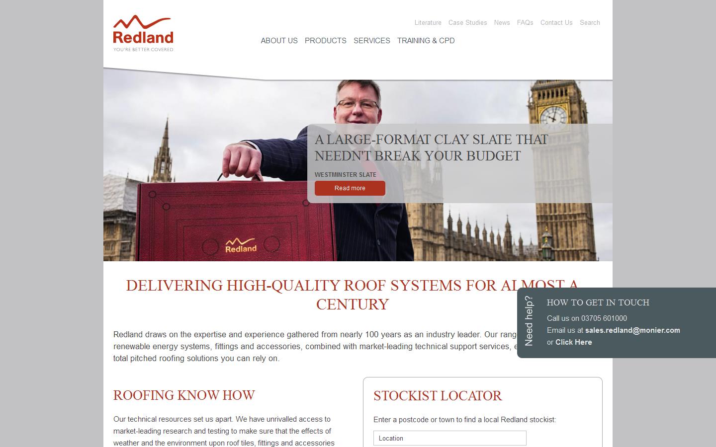 BMI Redland Roofing Systems Website