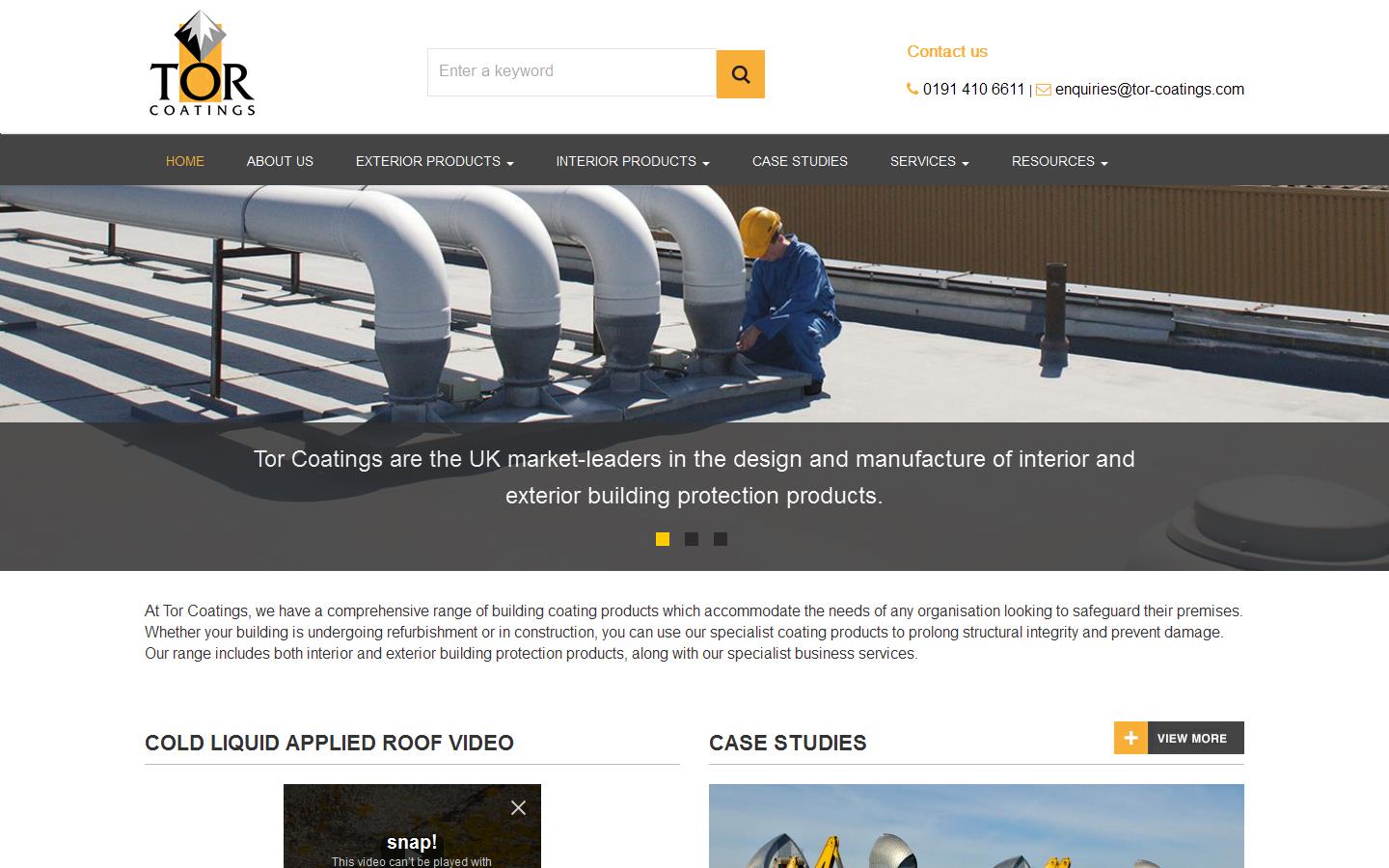 Tor Coatings Website