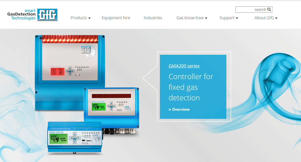 GFG Gas Detection UK Ltd Website
