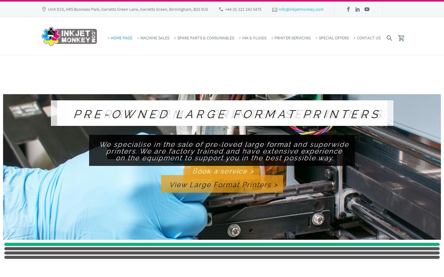 Inkjet Monkey Ltd Website