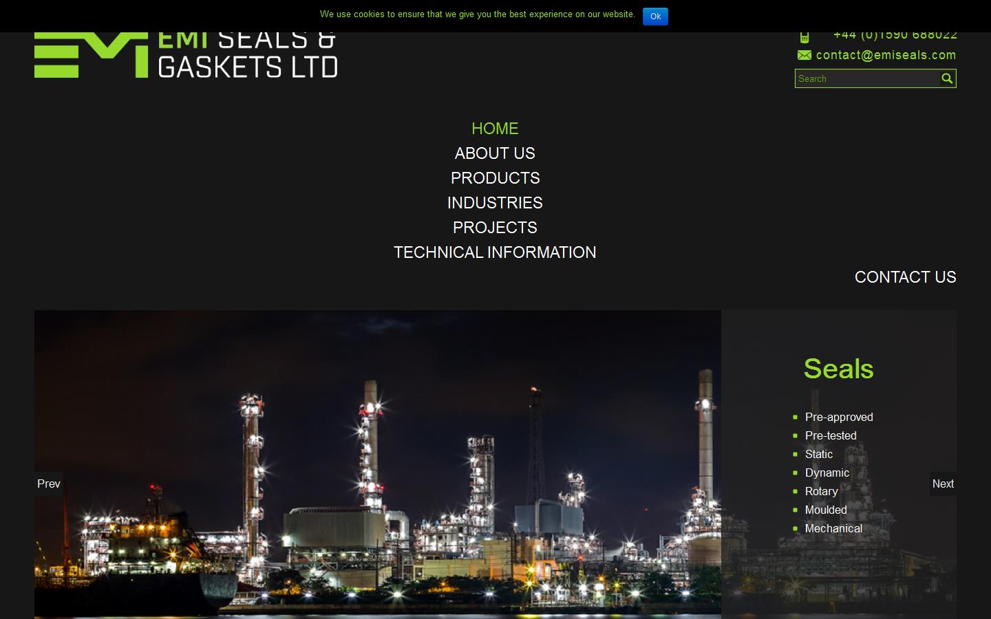 EMI Seals & Gaskets Ltd Website
