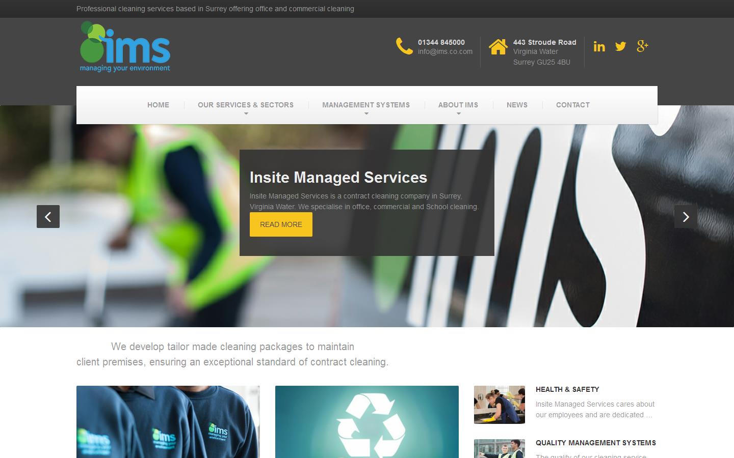 Insite Managed Services Ltd Website