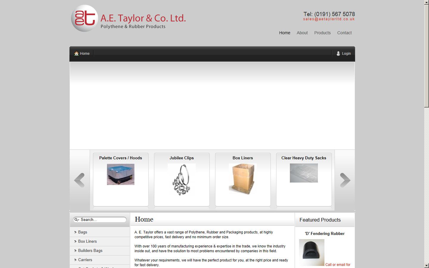 A & E Taylor & Co (Sunderland) Ltd Website