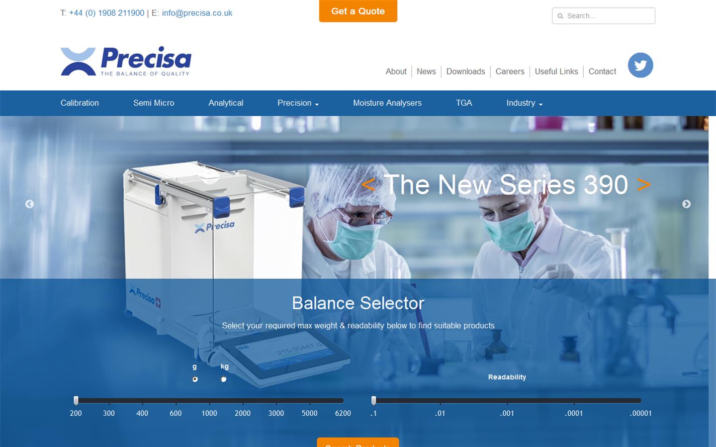Precisa Ltd Website