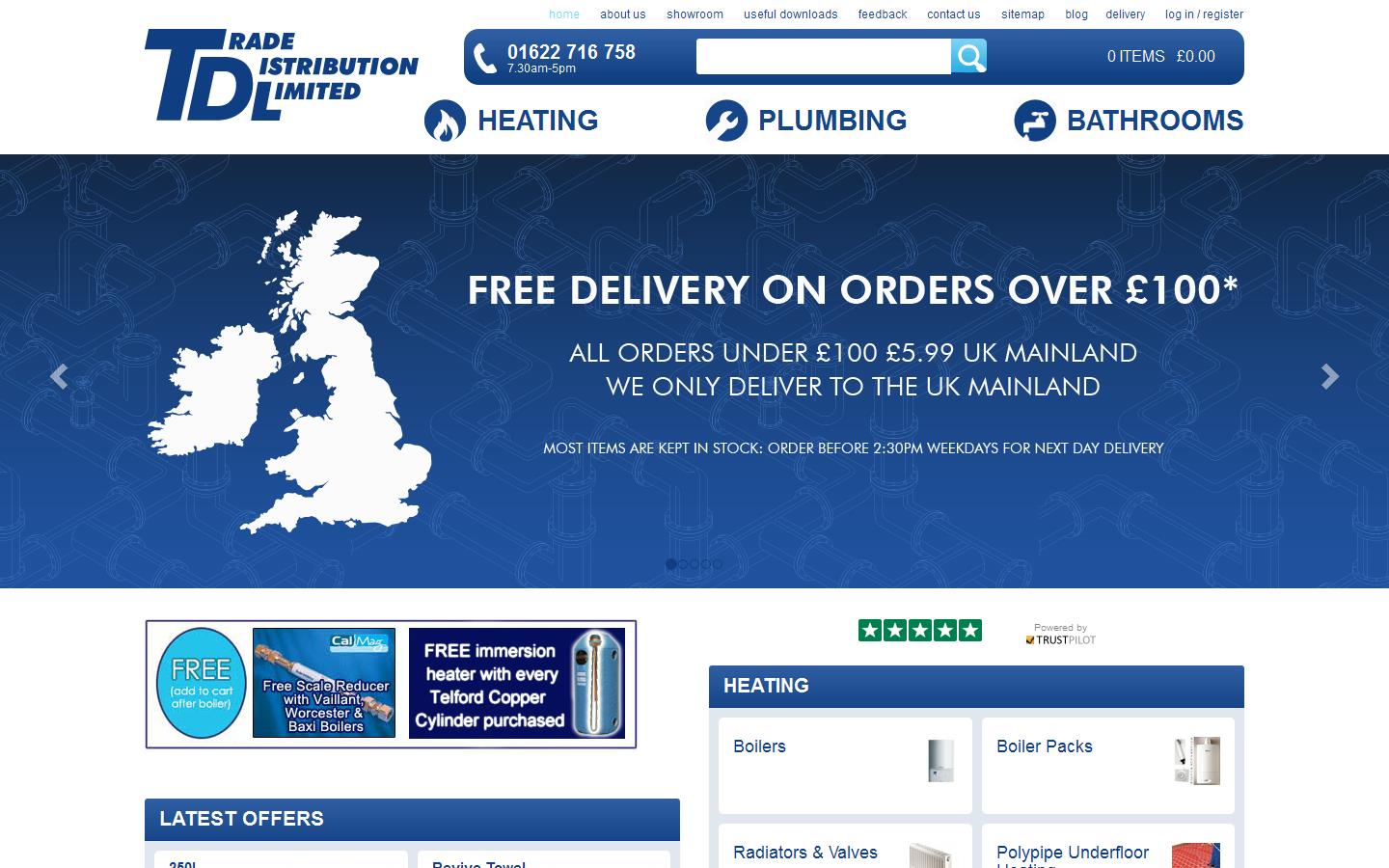 Trade Distribution Ltd Website