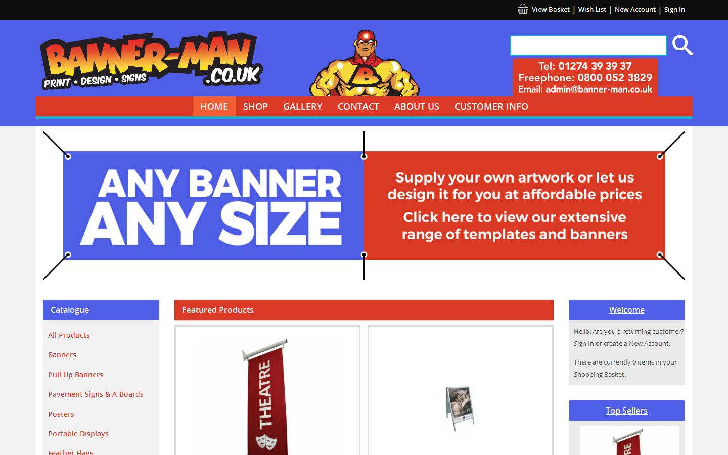 Banner-man Website