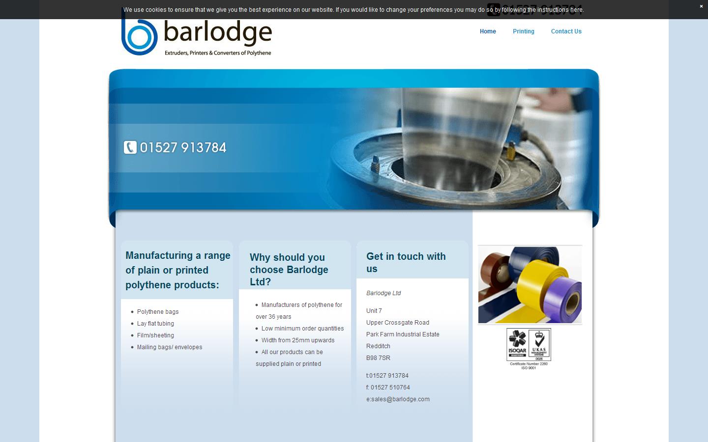 Barlodge Ltd Website