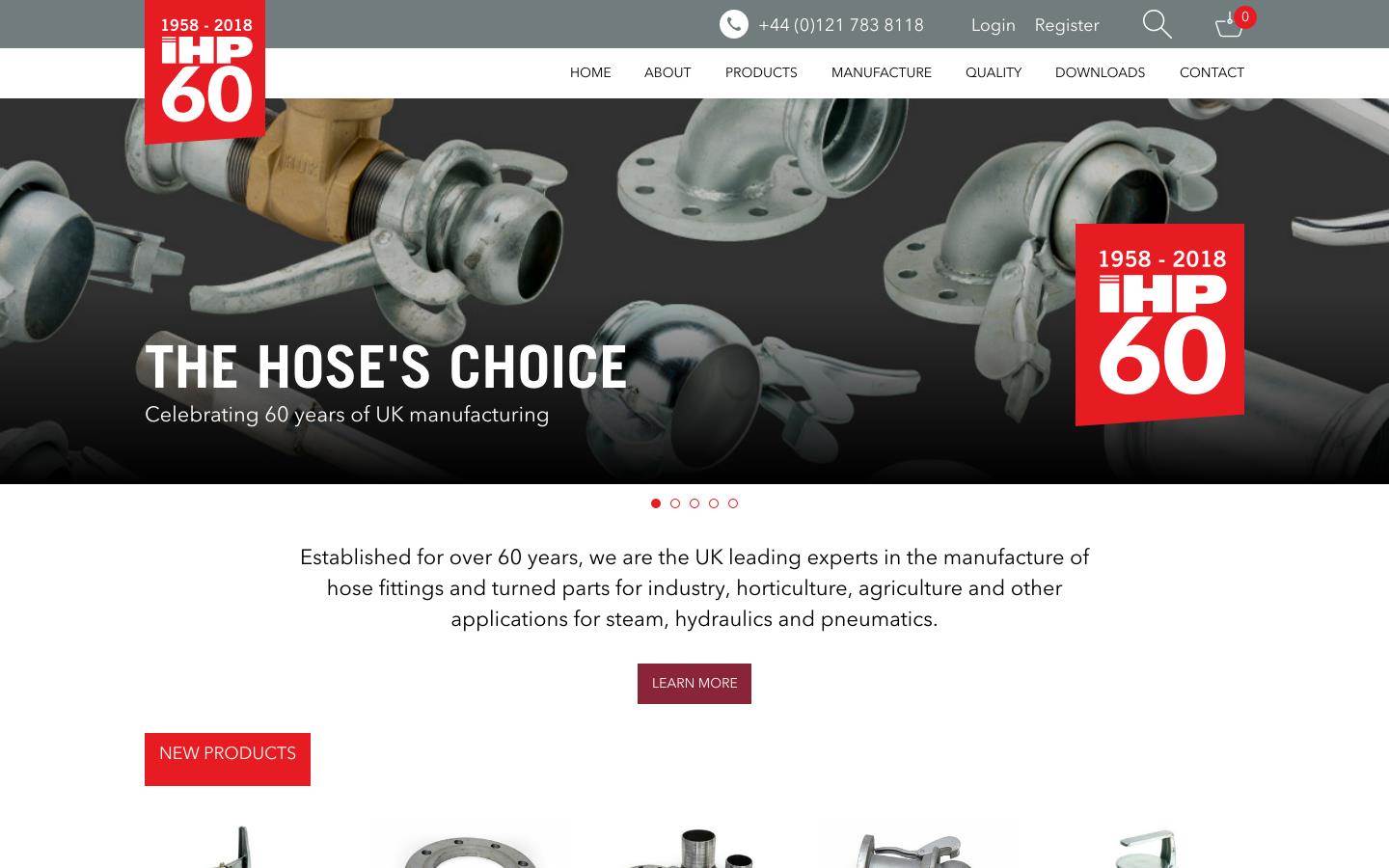 Industrial Hose and Pipe Fittings Ltd Website