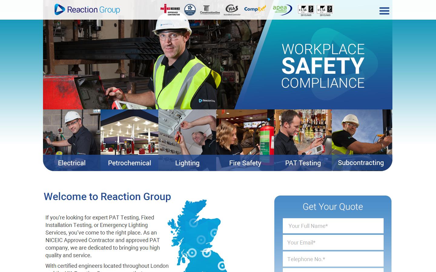 Reaction Group Website