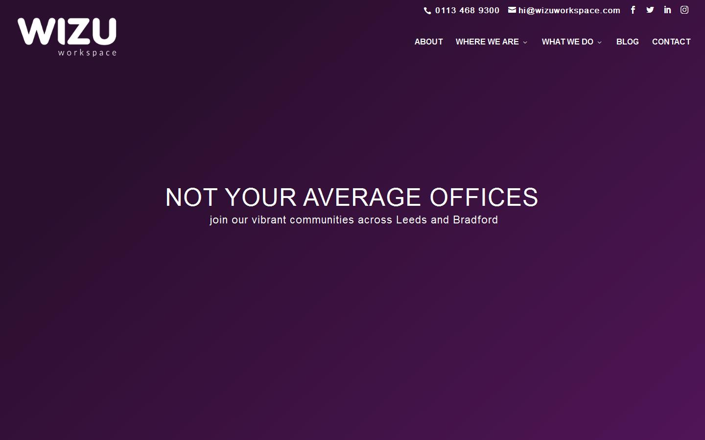 Wizu Workspace Website