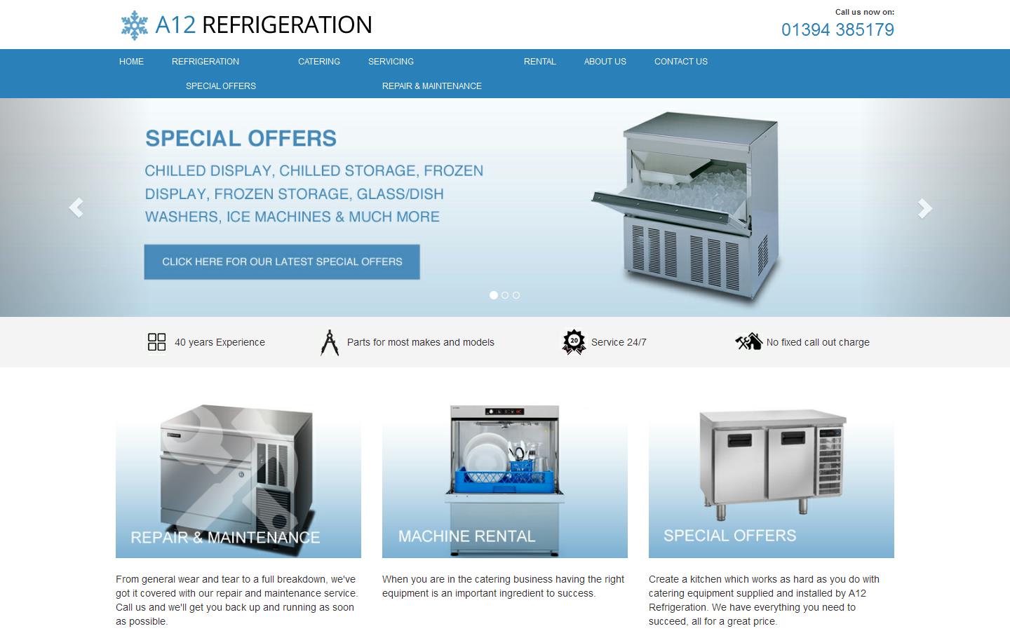 A12 Refrigeration Website