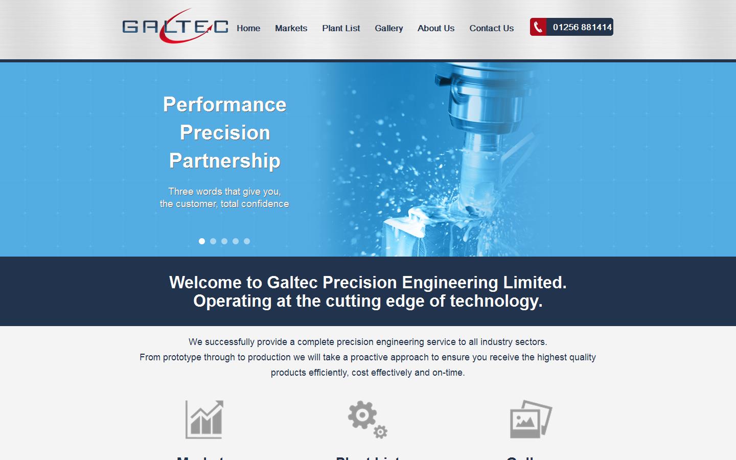 Galtec Precision Engineering Website