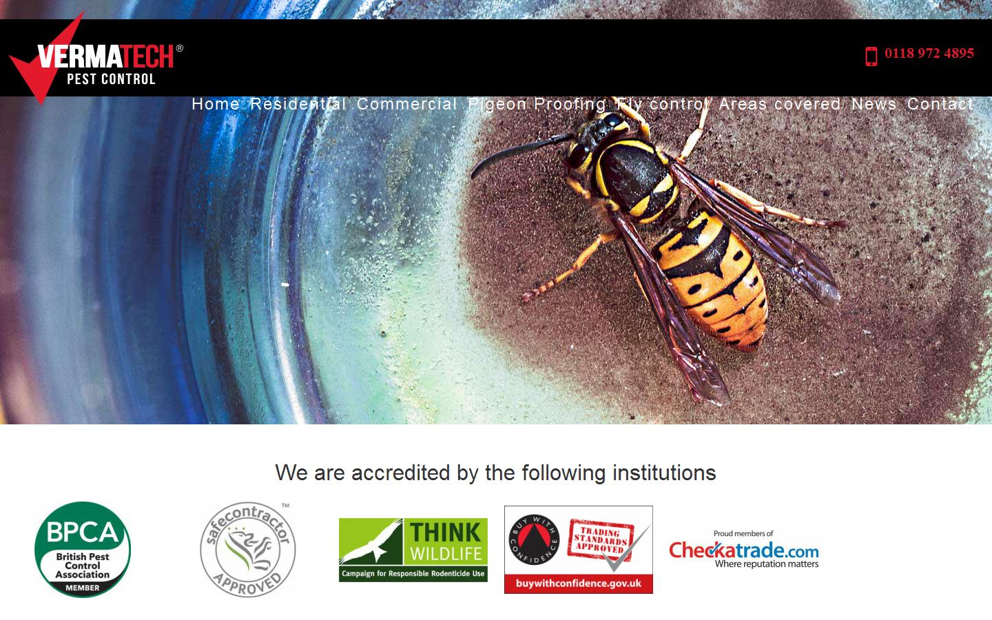 Vermatech Pest Control Website