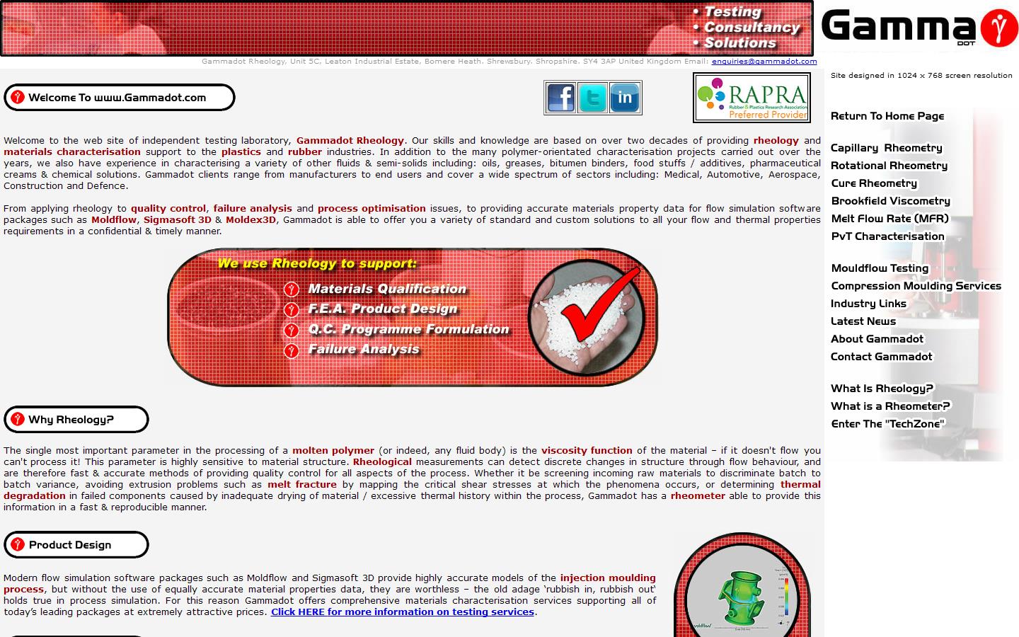 Gammadot Rheology Website