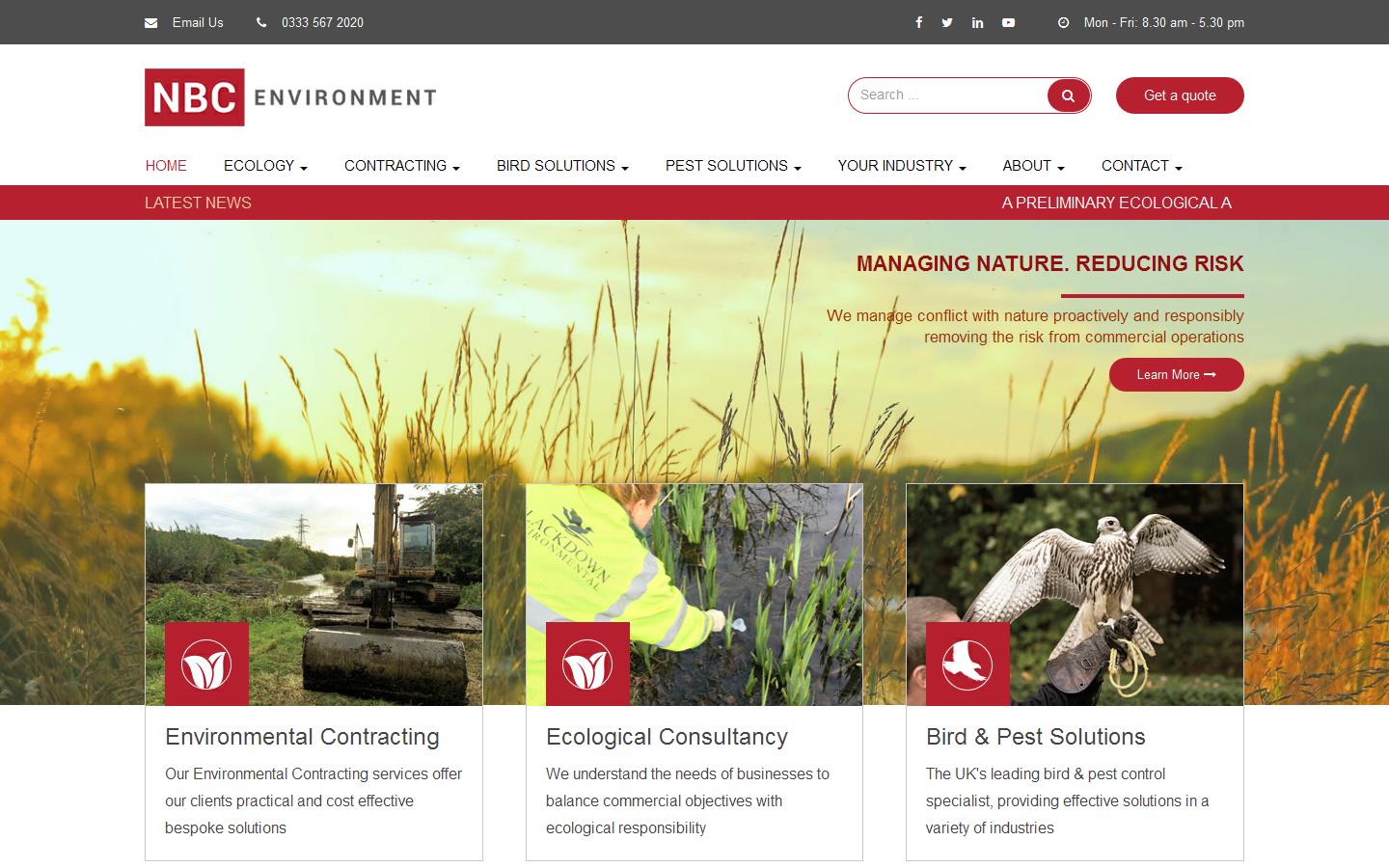 NBC Environment  Website