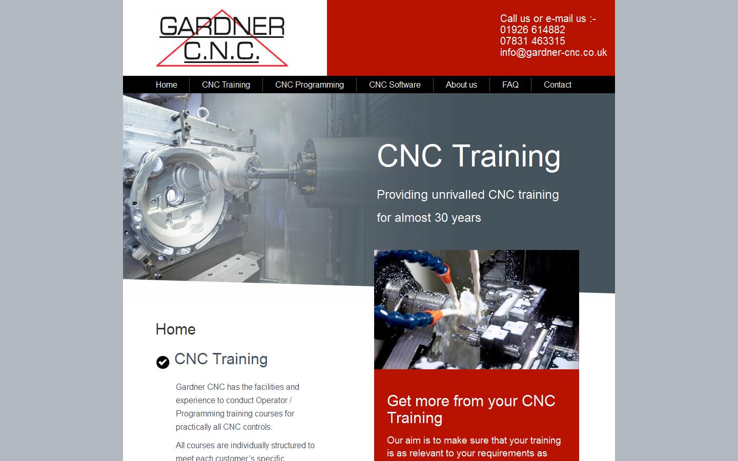Gardner CNC Ltd Website