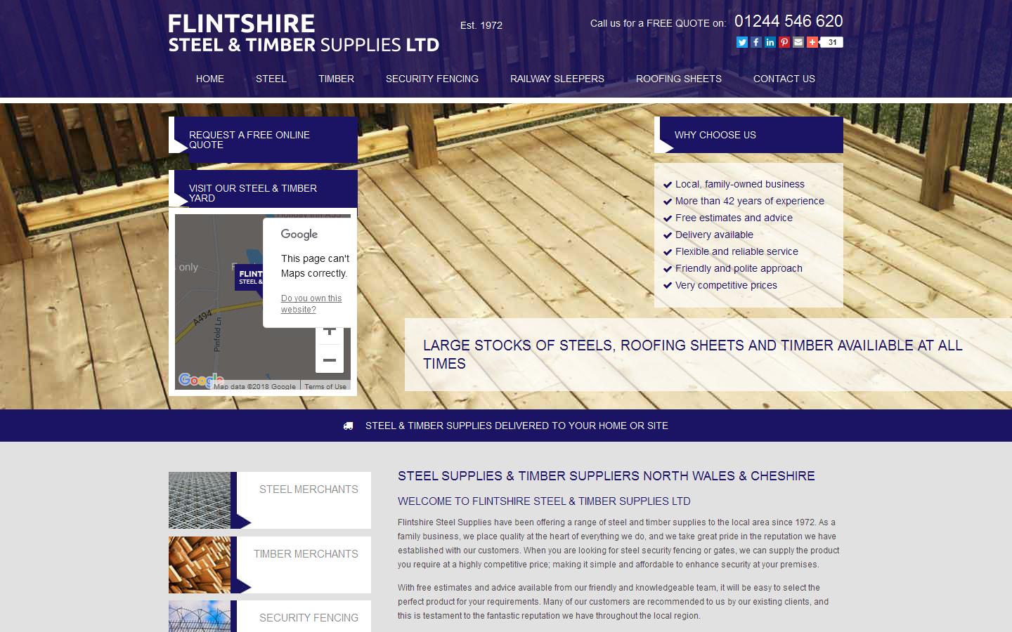 Flintshire Steel Supplies Ltd Website