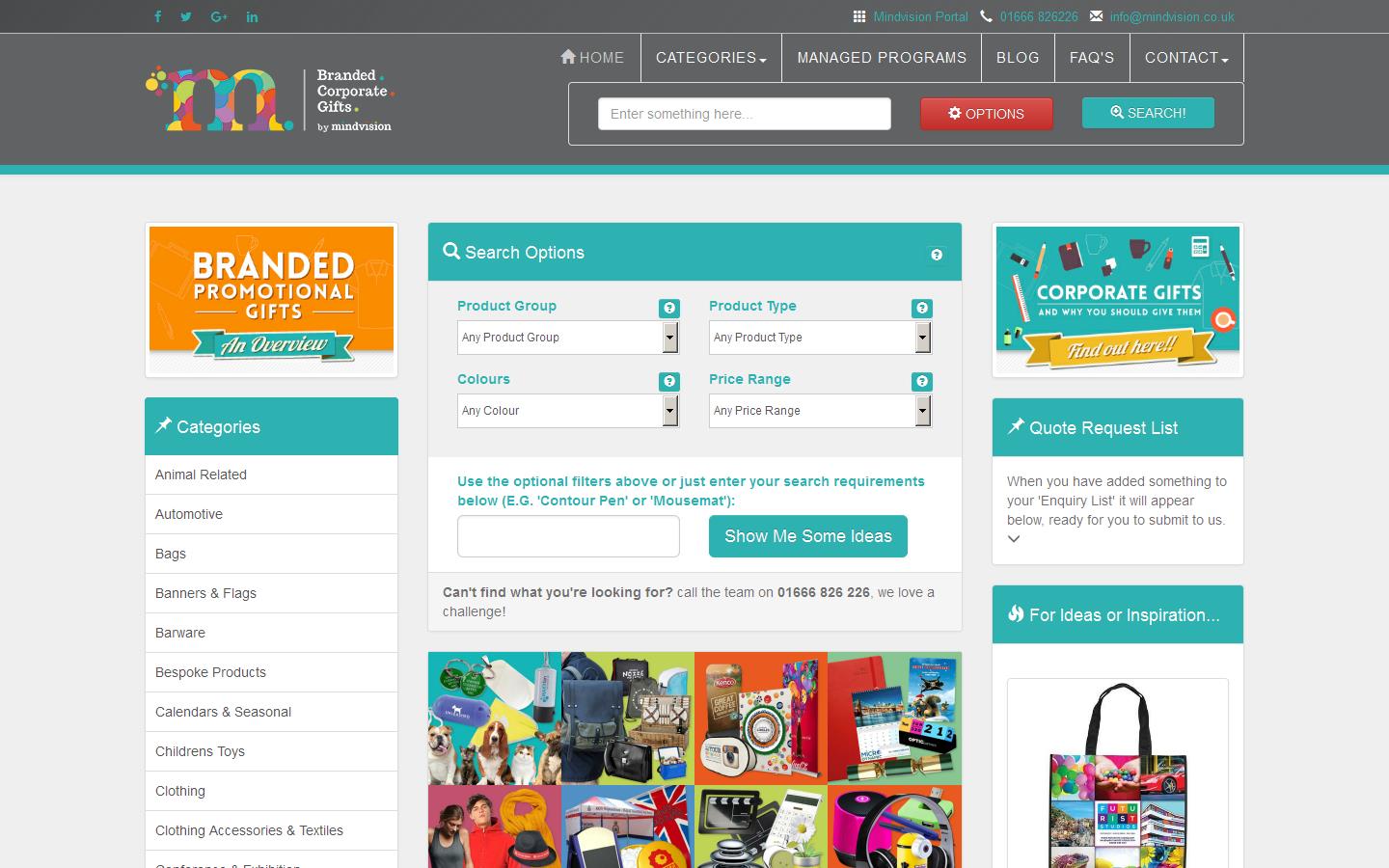 Branded Corporate Gifts  Website