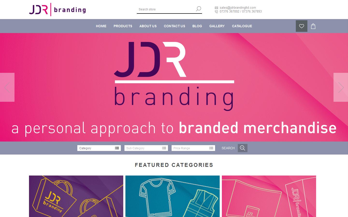 JDR Branding LTD Website