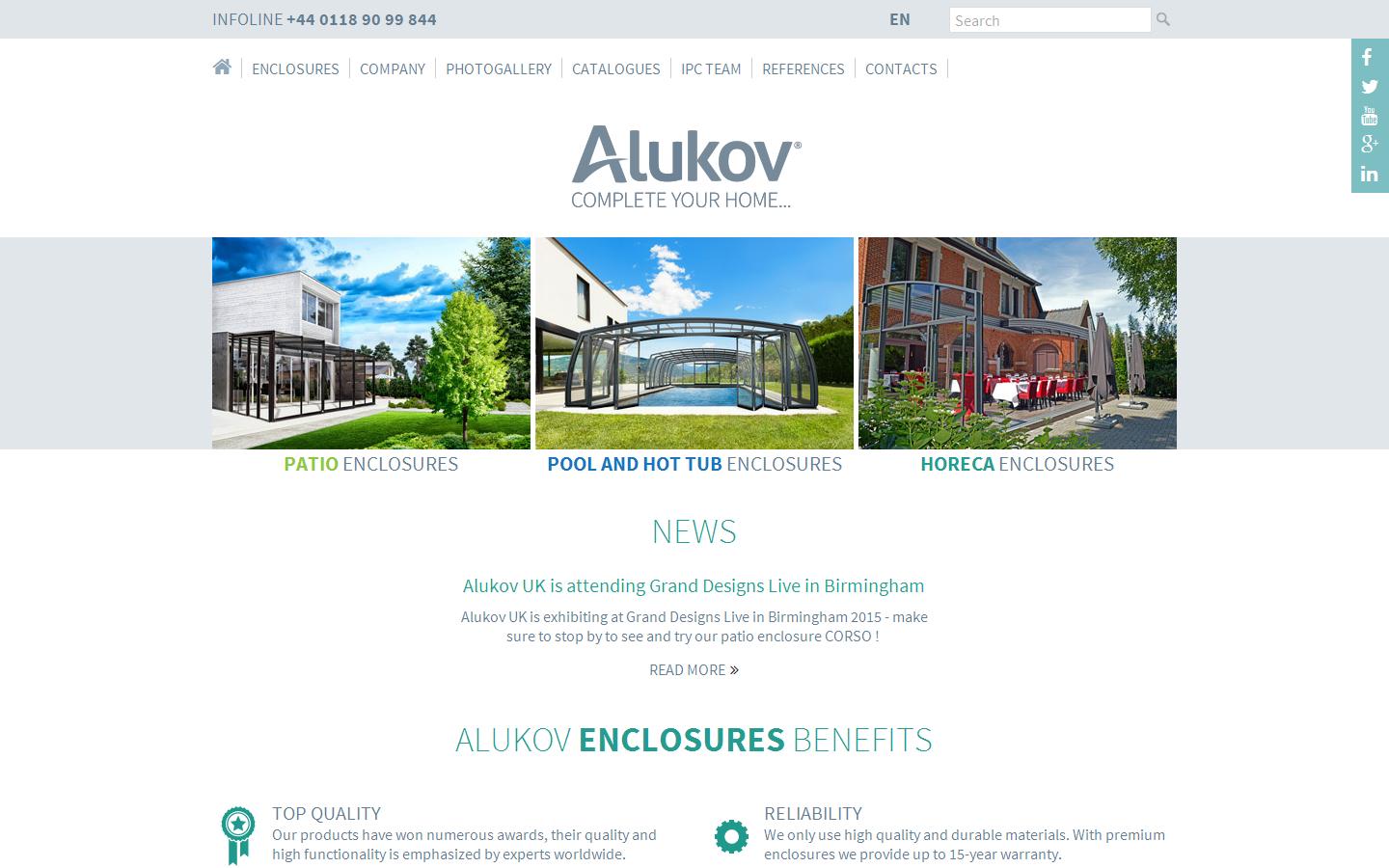 Alukov UK  Website