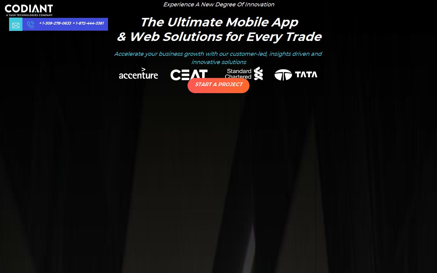 Codiant Software Technologies Website