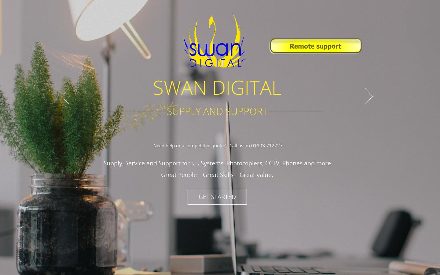Swan Digital Ltd Website