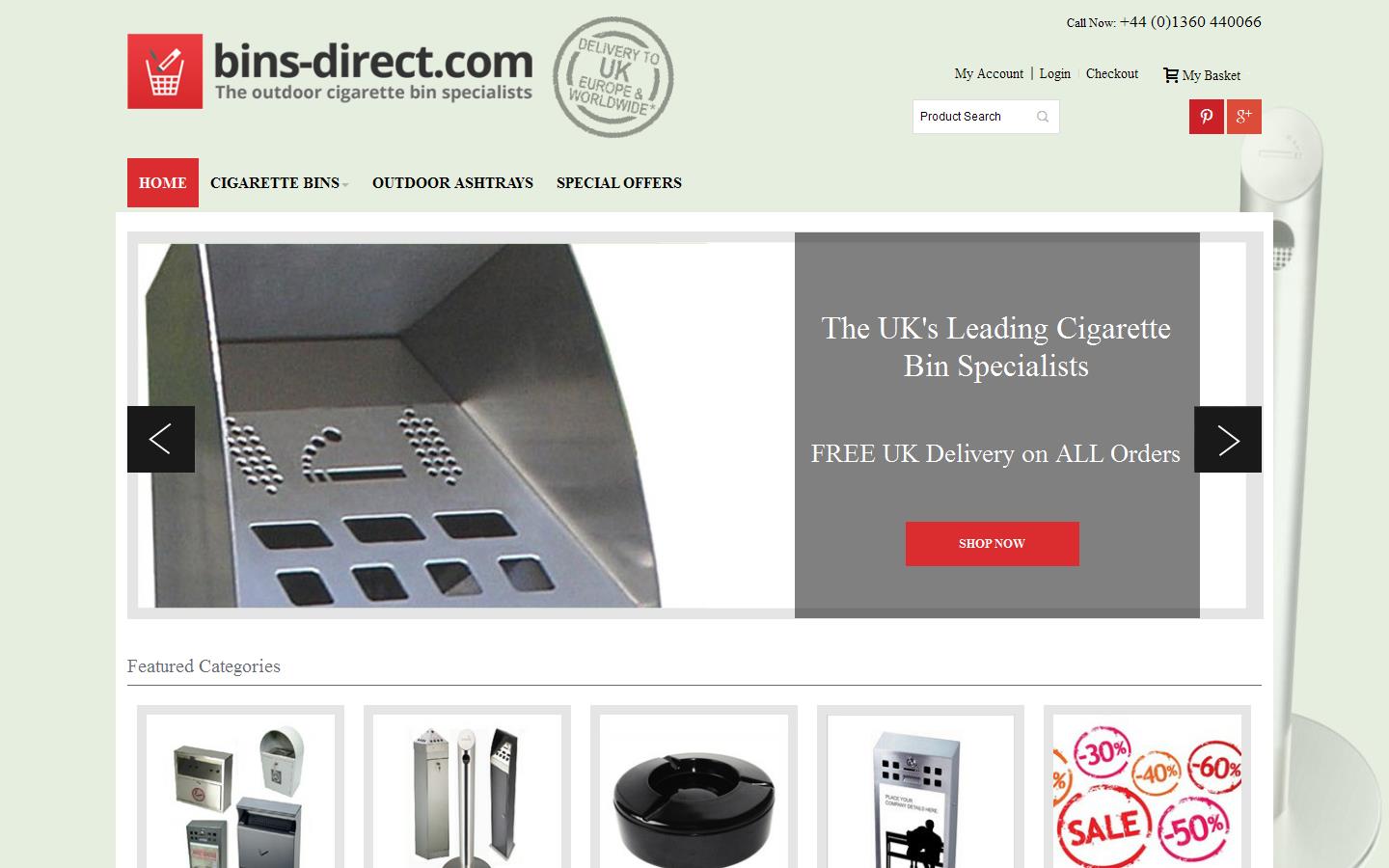 bins-direct.com  Website
