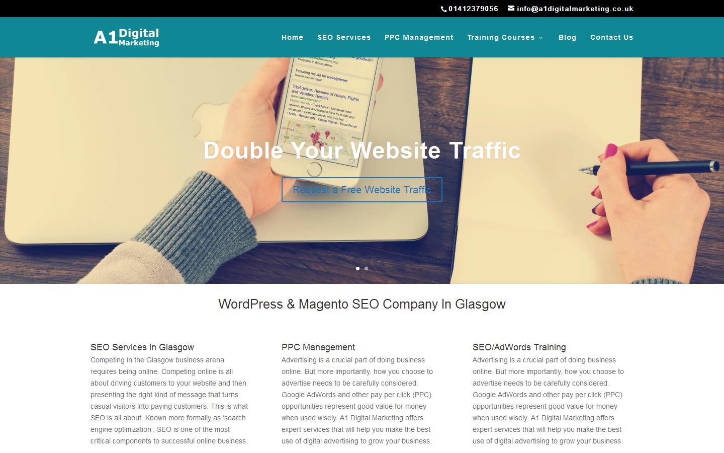 A1 DIGITAL MARKETING Ltd Website