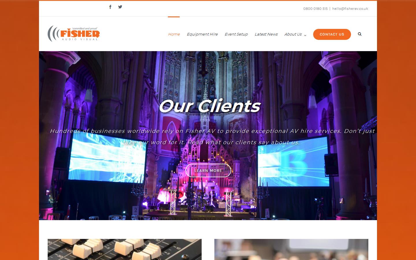 Fisher Audio Visual Website