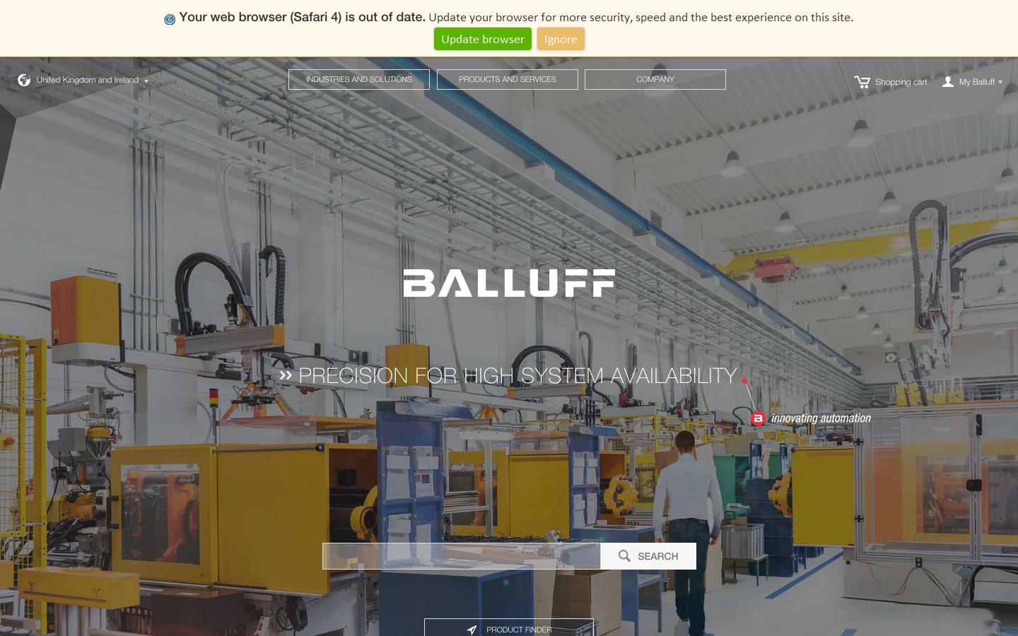 Balluff Ltd Website