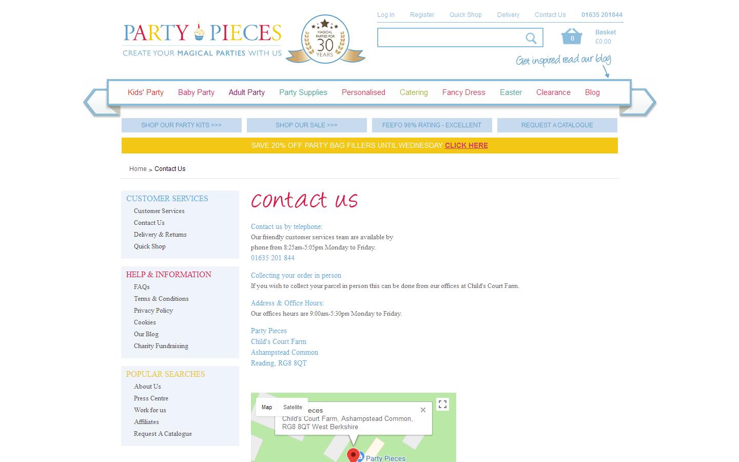 Party Pieces  Website