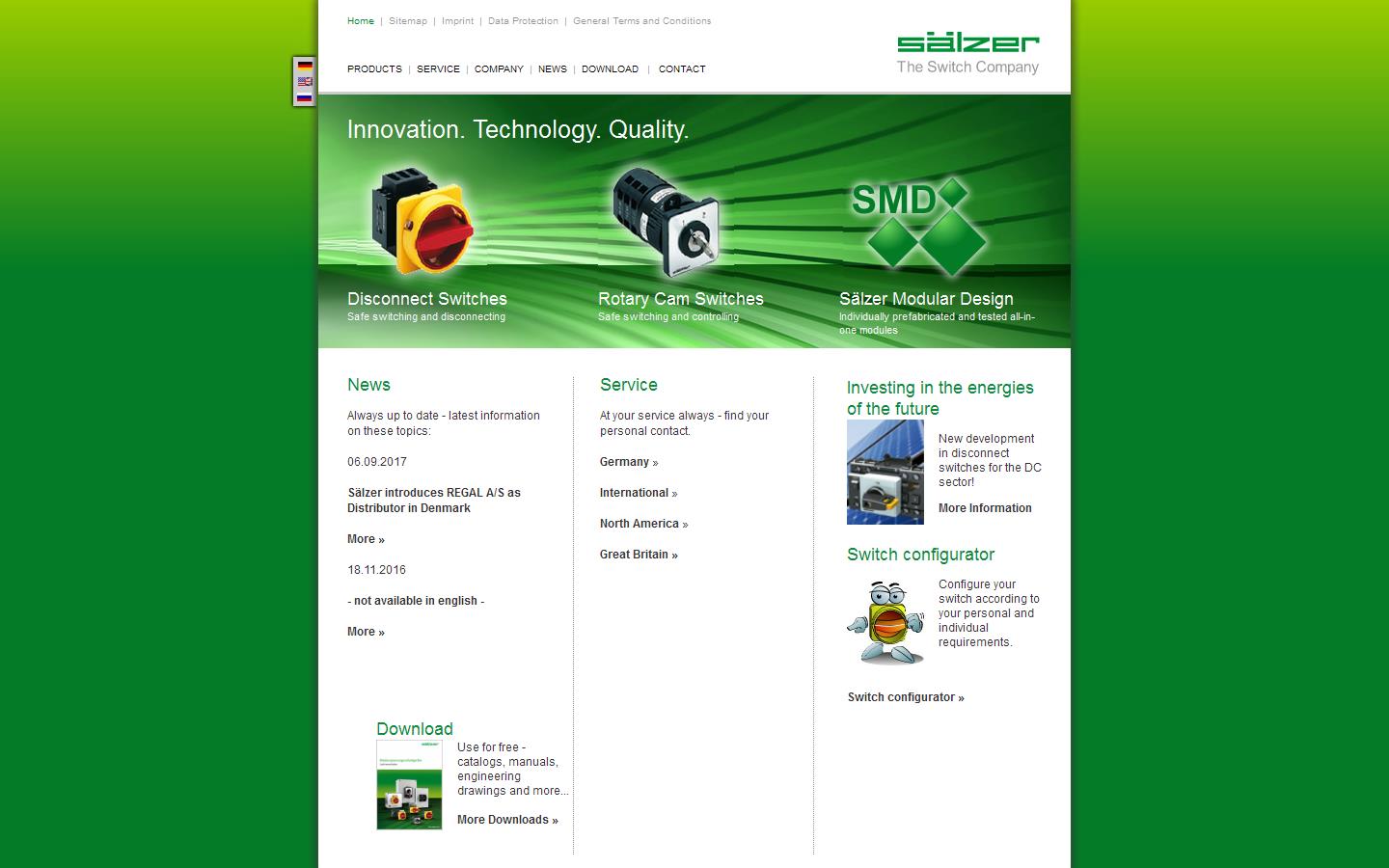 Salzer UK Ltd  Website