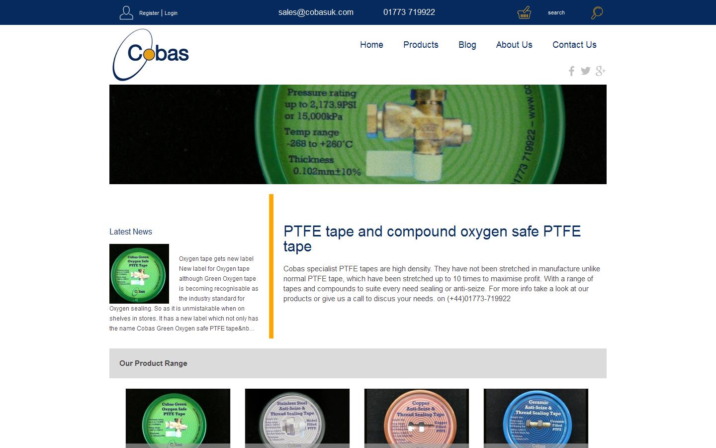 Cobas UK Ltd Website