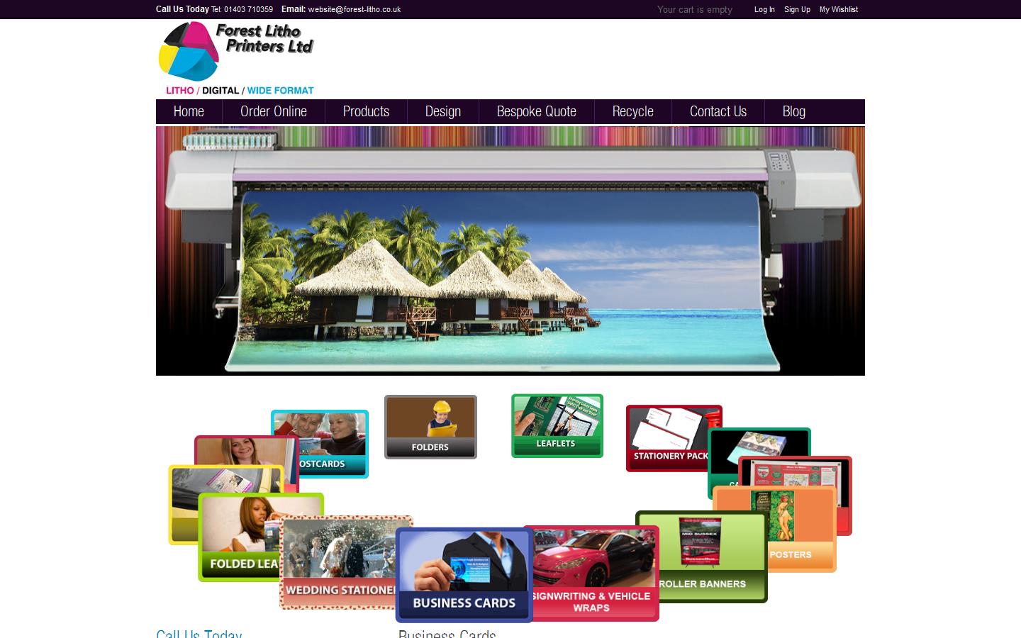 Forest Litho Printers Ltd. Website