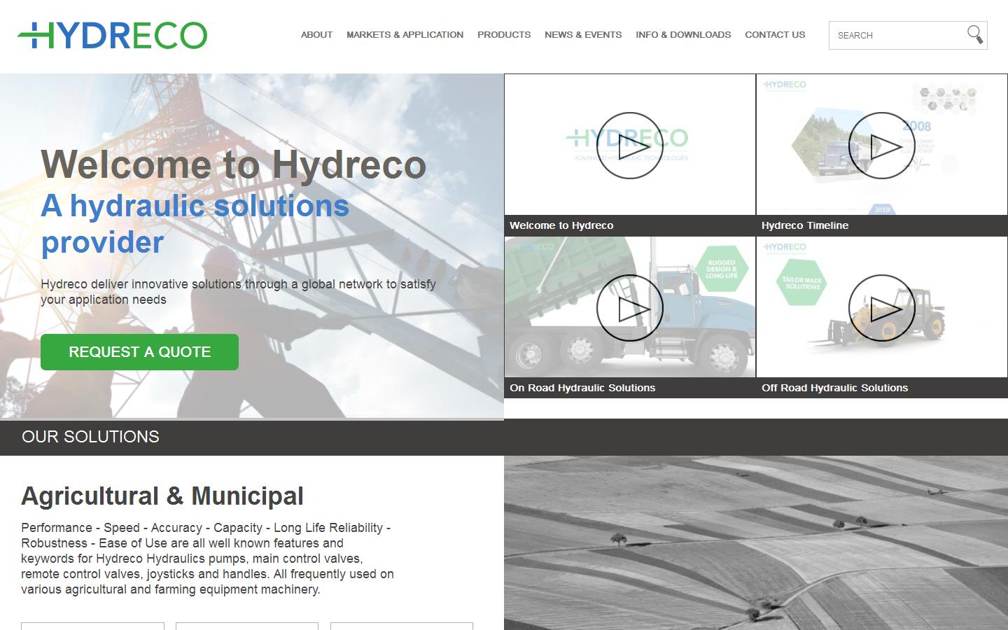 Hydreco Hydraulics Ltd Website