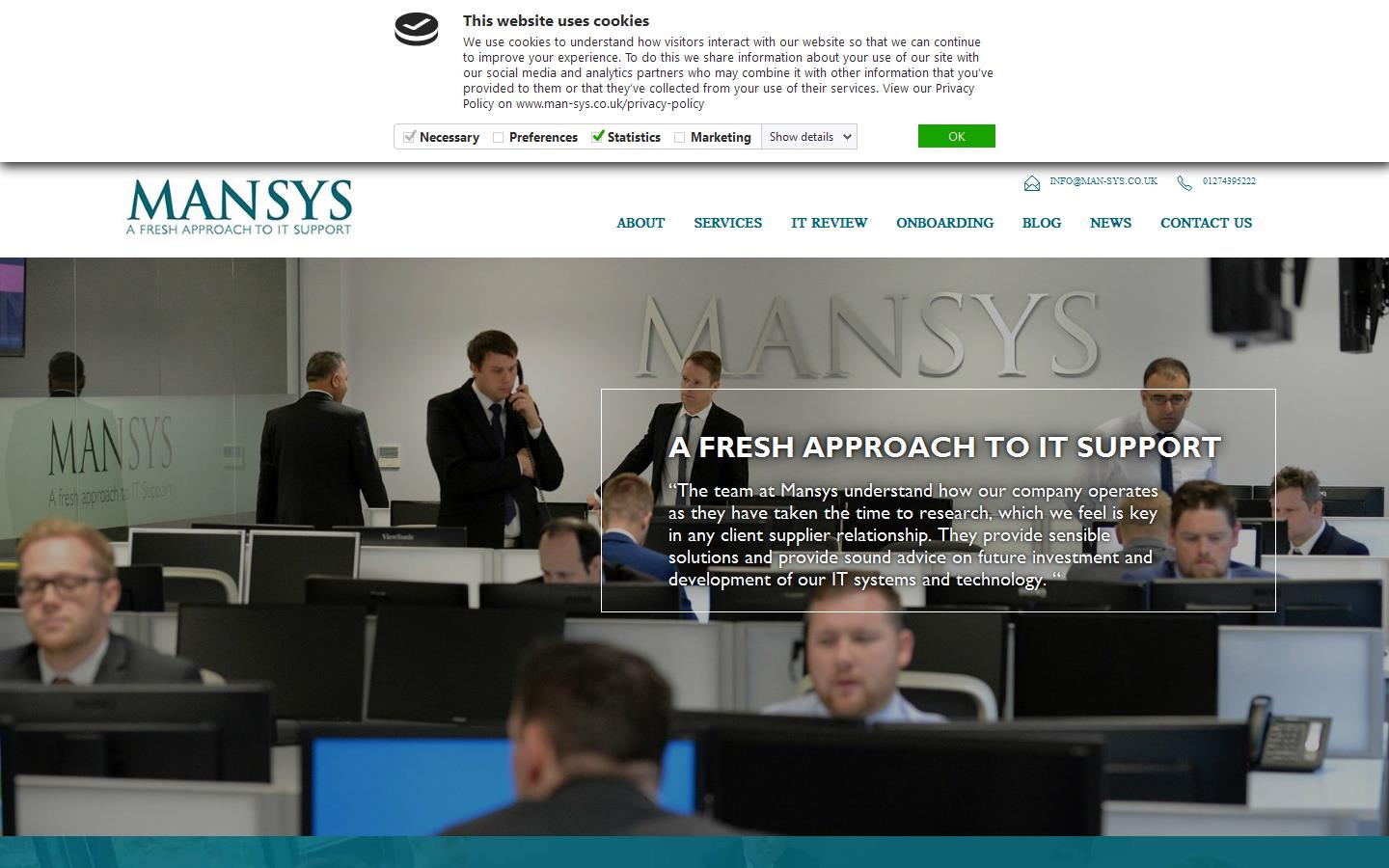 Mansys UK Ltd Website