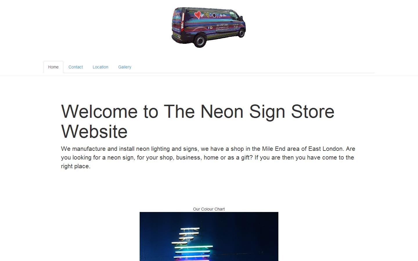 The Neon Sign Store Website