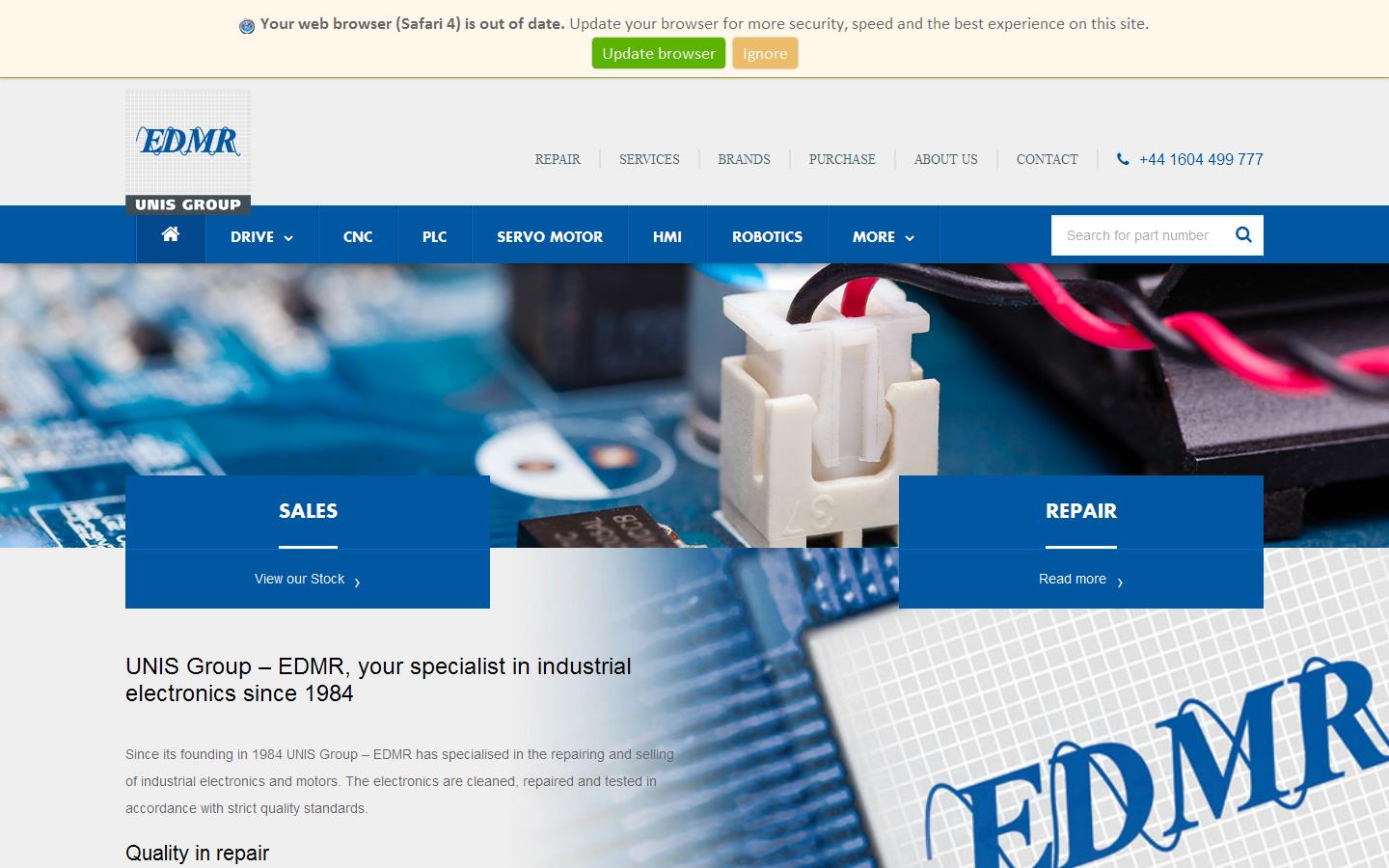 EDMR Unis Website