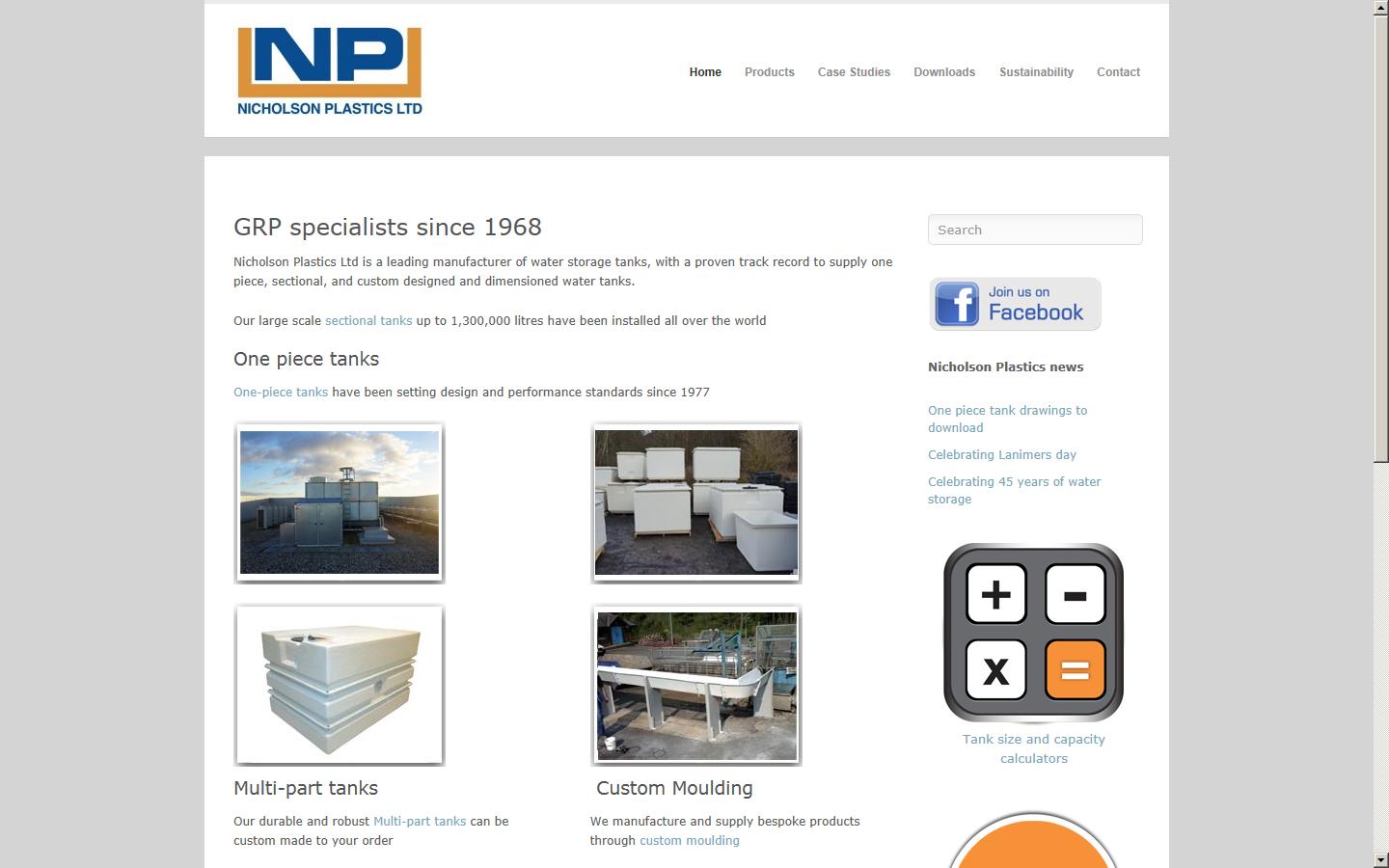 Nicholson Plastics Ltd Website