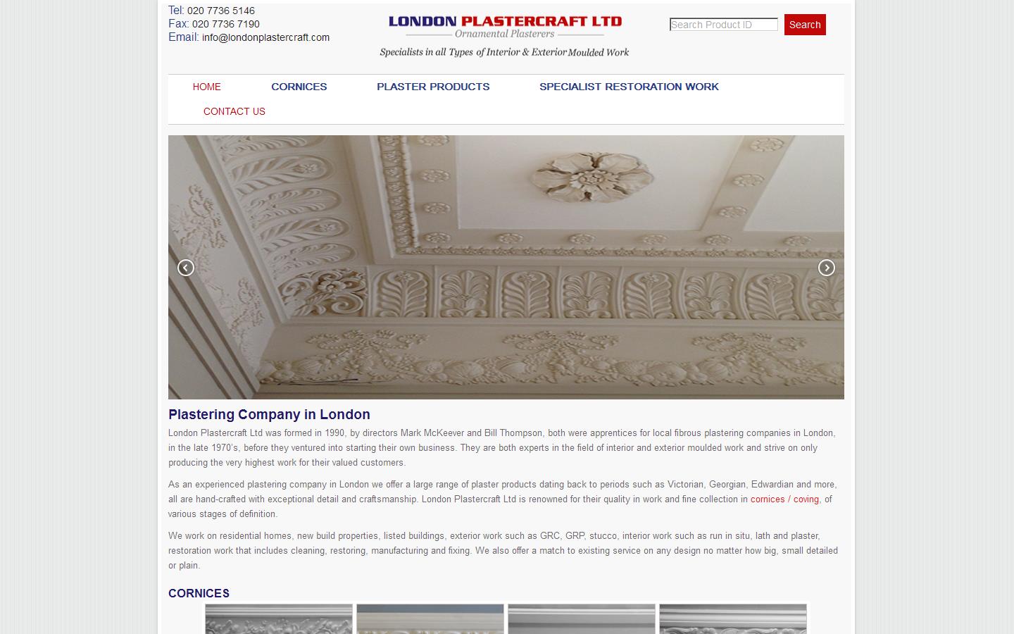 London Plastercraft Website