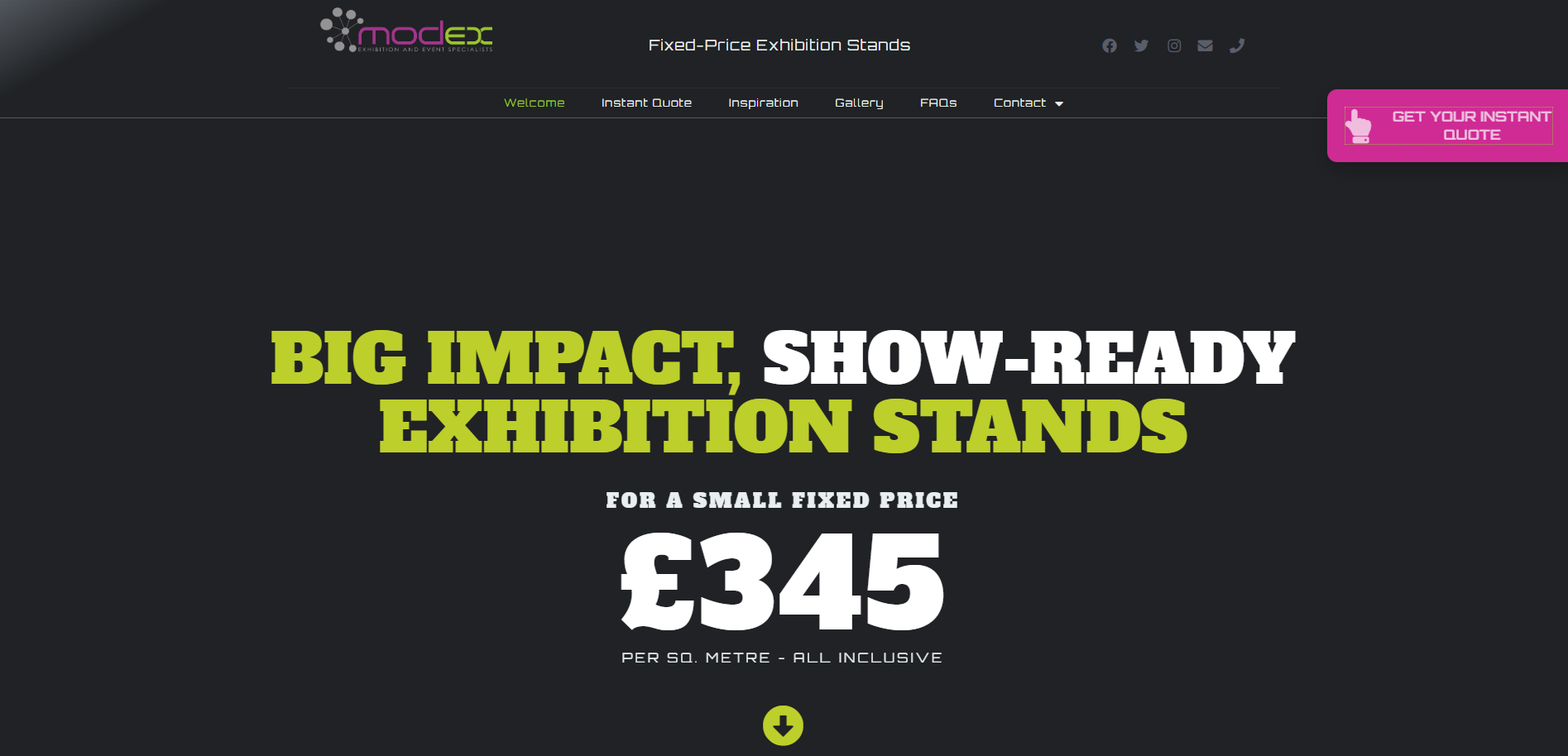 Modex Exhibitions Ltd Website