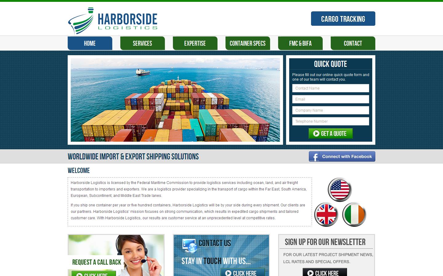 Harborside Logistics Ltd Website