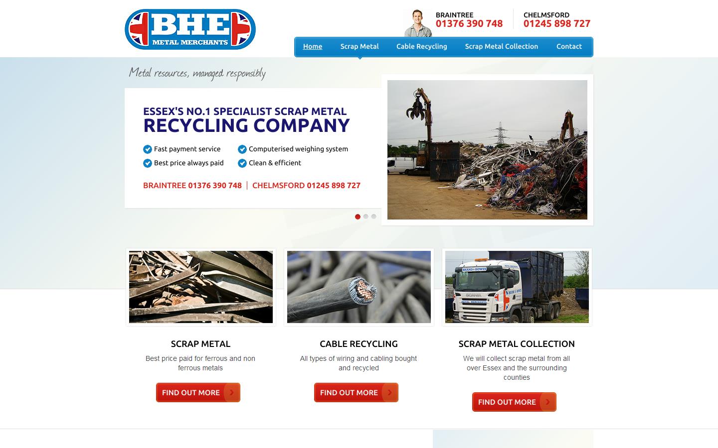 Brand & Howes Environmental Website