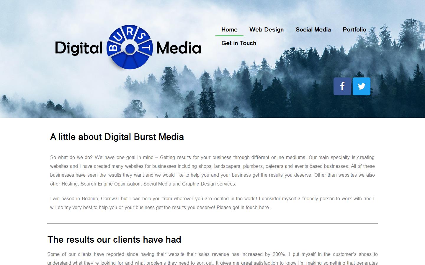 Digital Burst Media Website