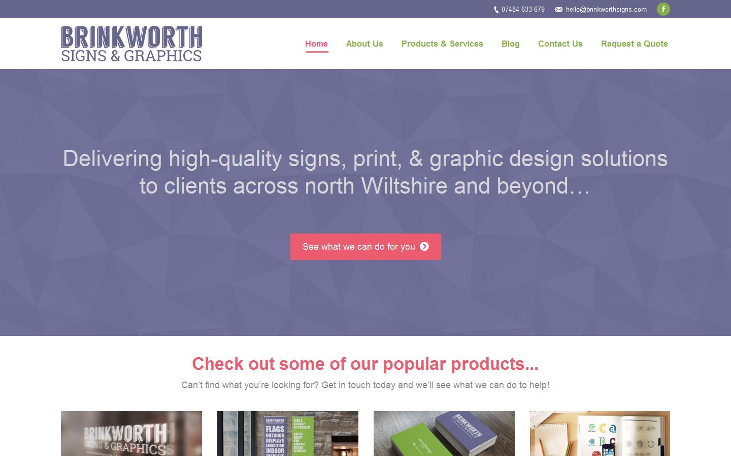 Brinkworth Signs & Graphics Website
