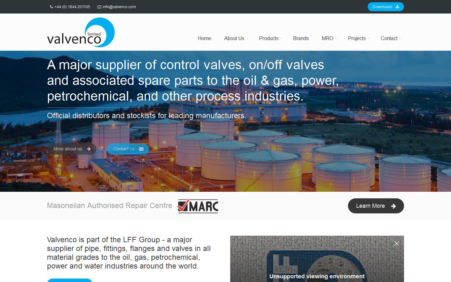 Valvenco Website